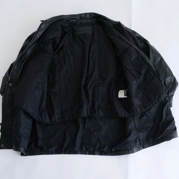 Christopher Rand Black Leather Zip-Up – Size Medium - Picture 13 of 14